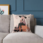 Cozy Witch Fall Design, Decorative Pillow