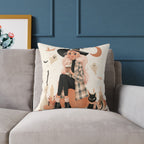 Cozy Witch Fall Design, Decorative Pillow