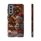 Coque de téléphone de Noël avec bonhomme de neige festif
