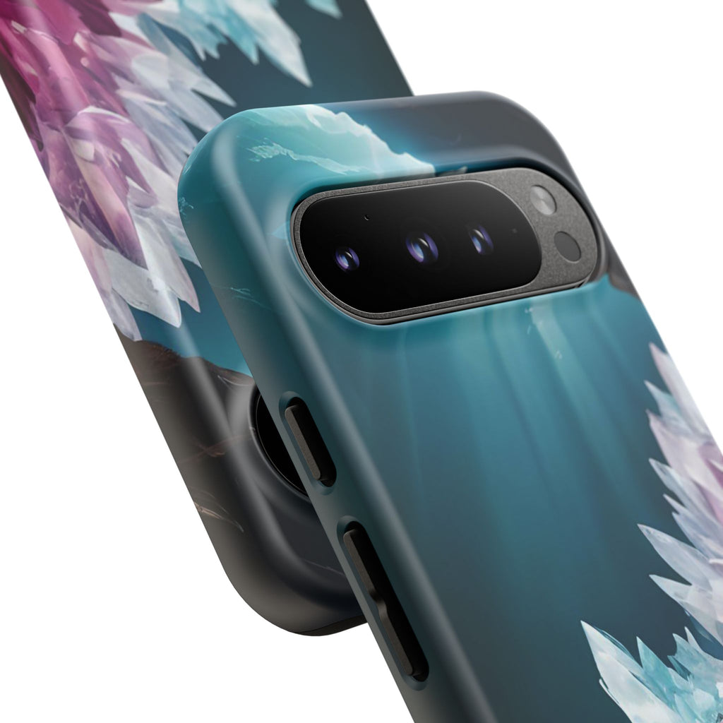 Colorful Crystal Cave Light Beam, Phone Case