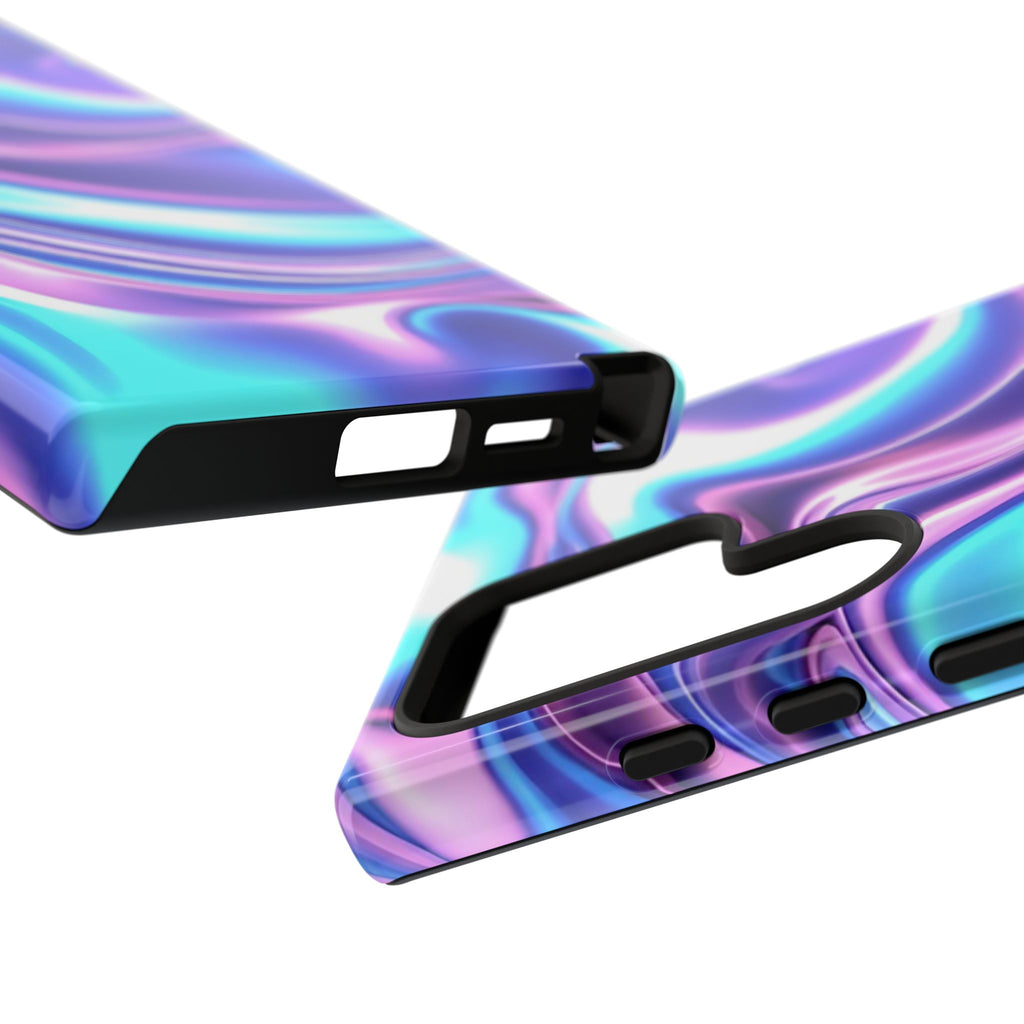 Colorful Phone Case, Tough Case, Swirl Design Phone Cover, Vibrant Phone Accessory, Gift for Her, Trendy Mobile Protection