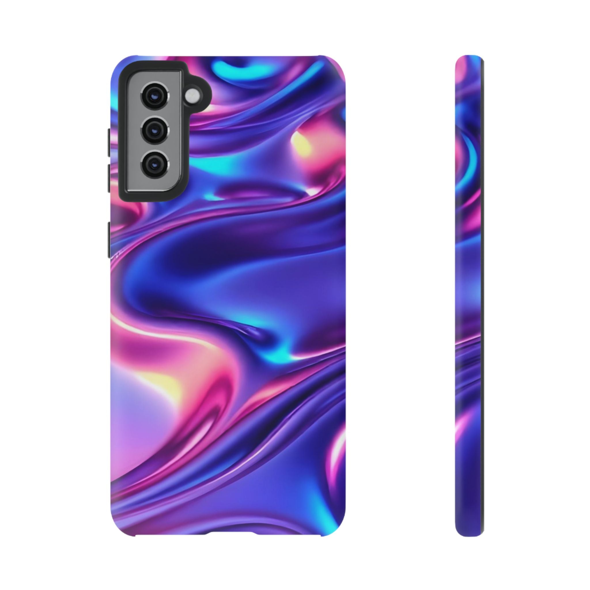 Vibrant Phone Case with Colorful Wave Design, Tough Phone Cover, Stylish Smartphone Case, Unique Gift for Her, Phone Accessories