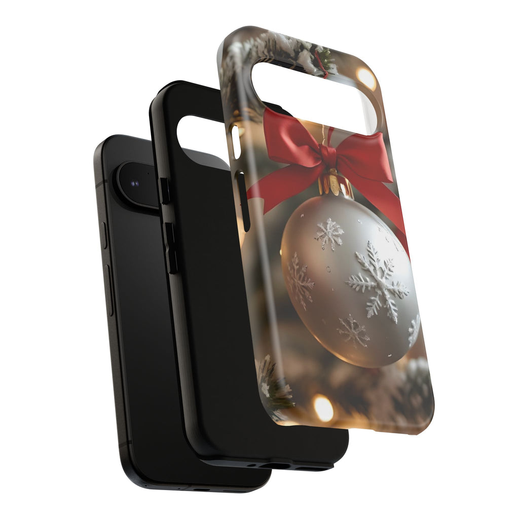 Christmas Phone Case with Seasonal Ornament Design