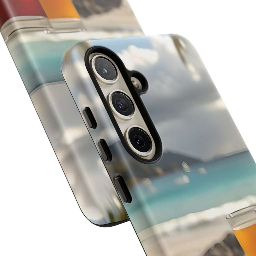 Tropical Beach Picnic View, Phone Case