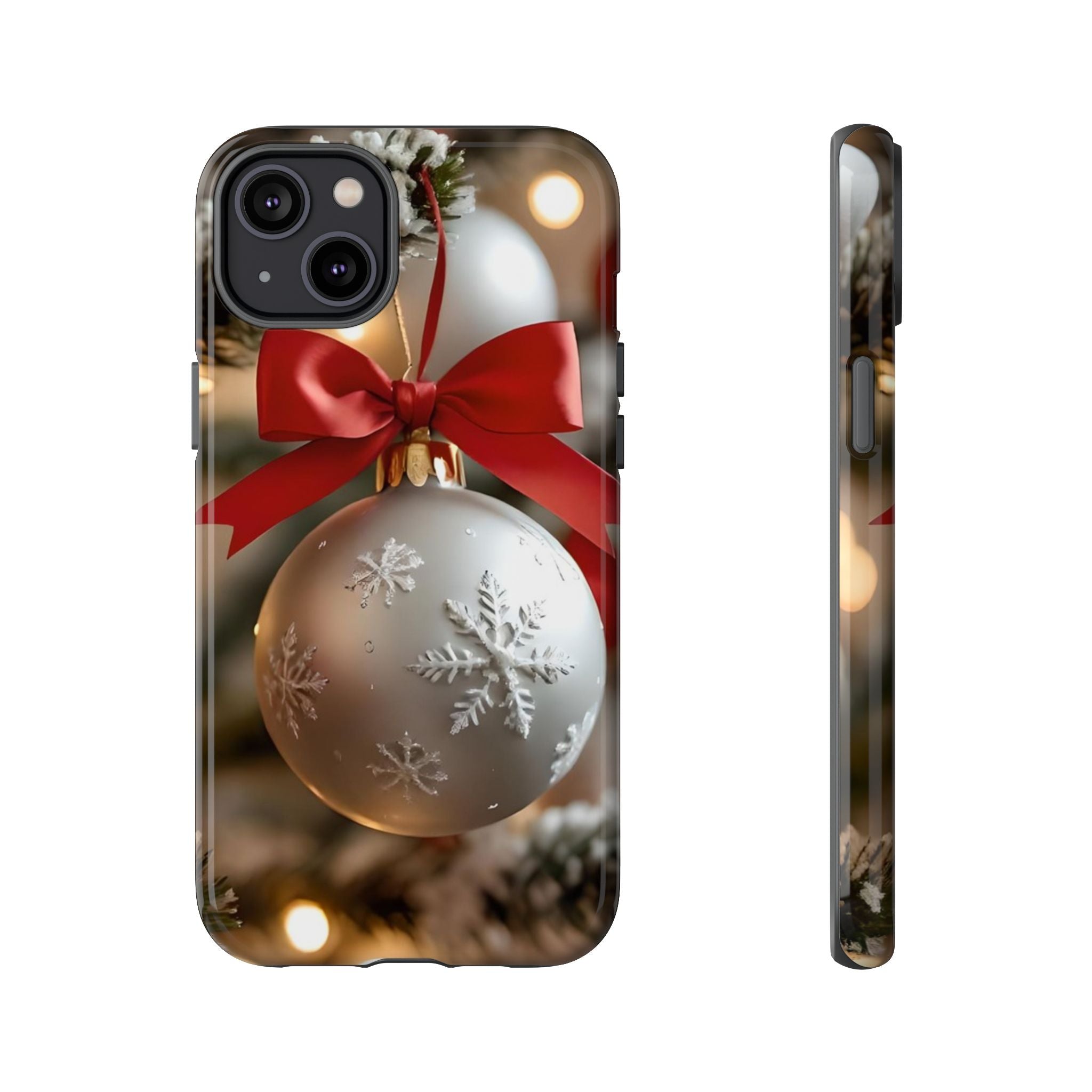 Christmas Phone Case with Seasonal Ornament Design, Festive Mobile Cover, Holiday Gift for Friends and Family, Winter Accessories, [...]