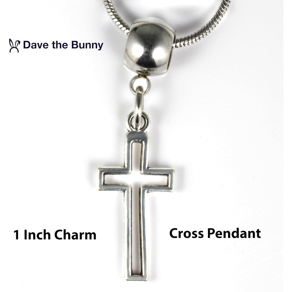 Cross Necklace - Christian Religious Stainless Steel Chain-1