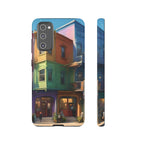 Impression d'art urbain coloré, étui pour téléphone