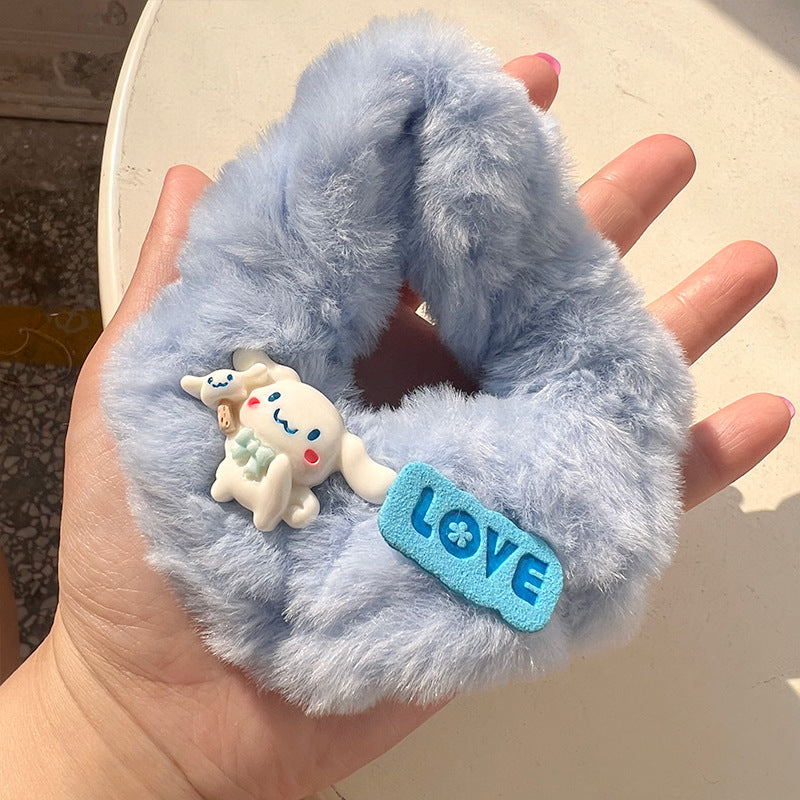 Cute Big-Eared Dog Plush Hair Tie