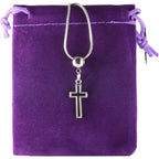 Cross Necklace - Christian Religious Stainless Steel Chain-0
