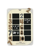 Grand couvercle TROFAST avec ardoise intégrée (lettres majuscules et chiffres) | Couvercle pour table sensorielle | Puzzle tableau noir pour table sensorielle (alphabet et chiffres)