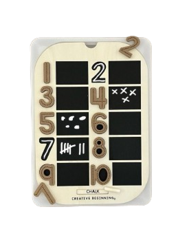 Grand couvercle TROFAST avec ardoise intégrée (lettres majuscules et chiffres) | Couvercle pour table sensorielle | Puzzle tableau noir pour table sensorielle (alphabet et chiffres)