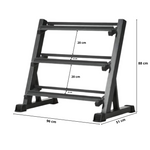Steel Dumbbell Racks Vertical & Horizontal (3, 6, 8, 10 Levels)
