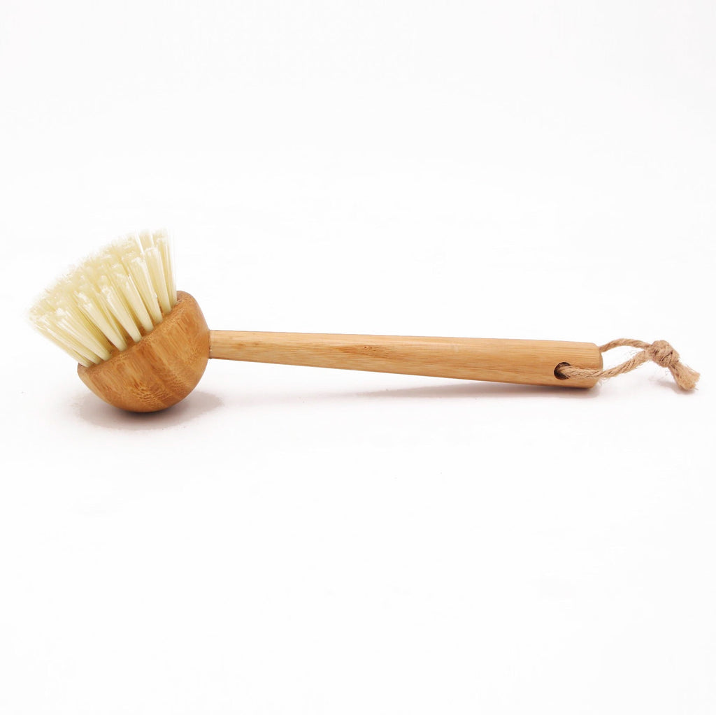 Eco Bamboo Sisal Dish Brush-Natural Plastic Free Sisal Fiber