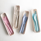 Reusable Wheat Straw Cutlery Set