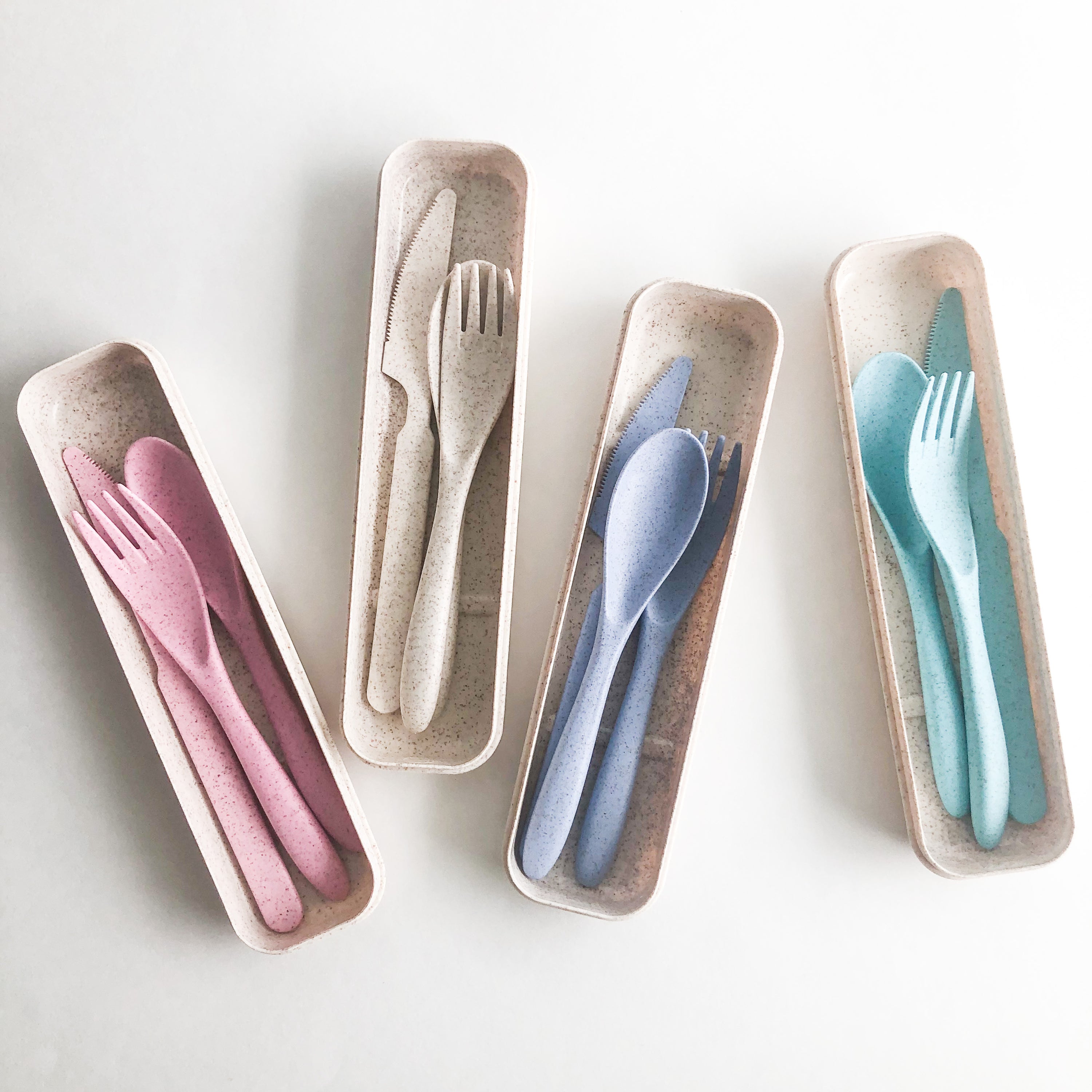 Reusable Wheat Straw Cutlery Set