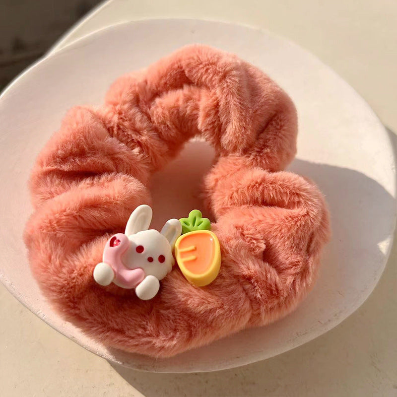 Cute Bunny Plush Hair Tie