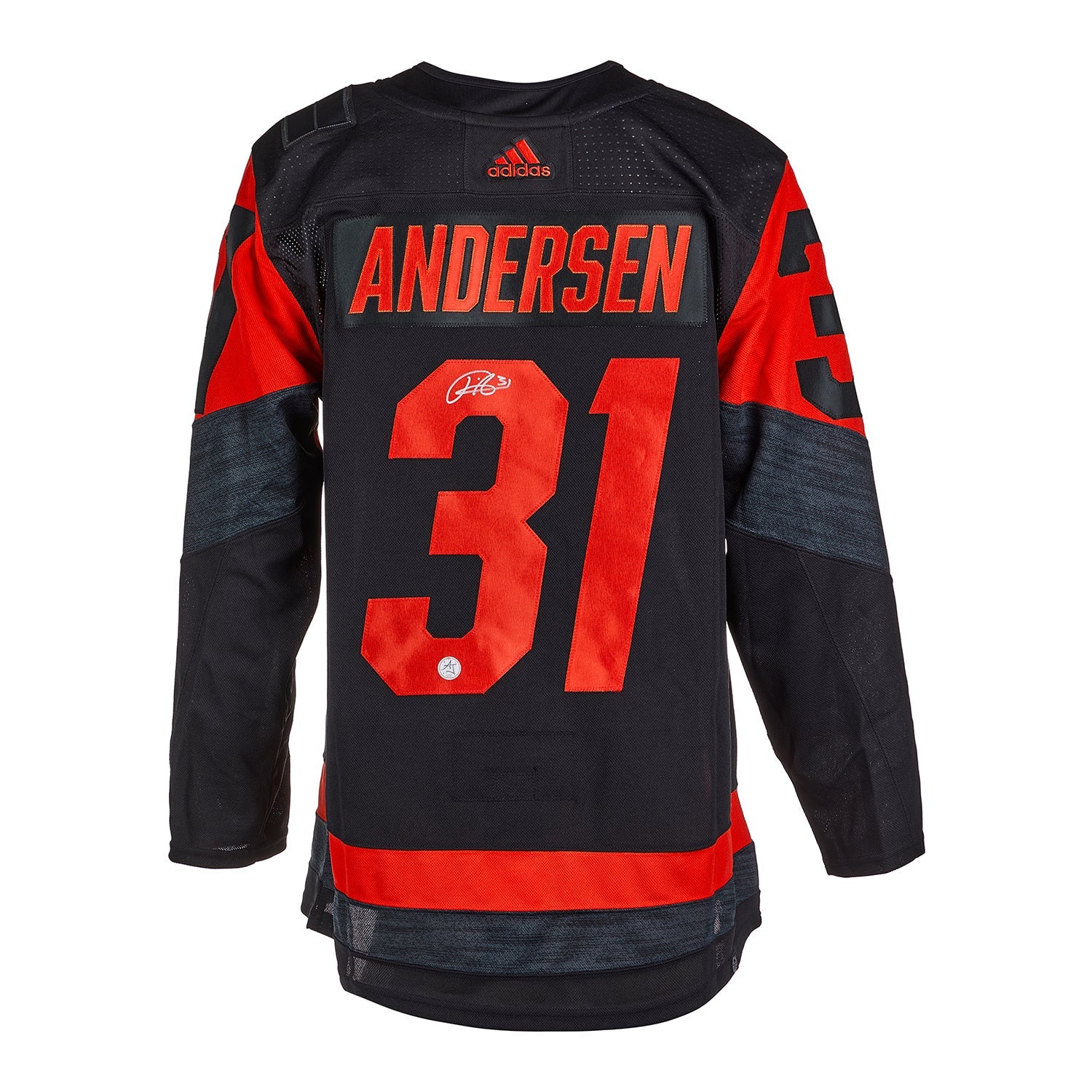 Frederik Andersen Signed Carolina Hurricanes Stadium Series adidas Jersey