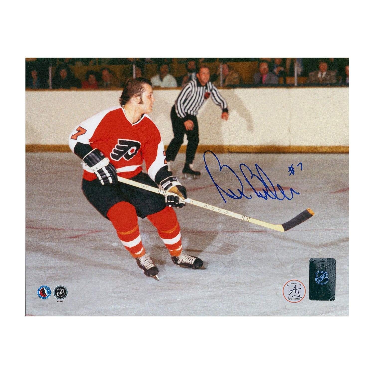 Bill Barber Autographed Philadelphia Flyers Game Action 8x10 Photo