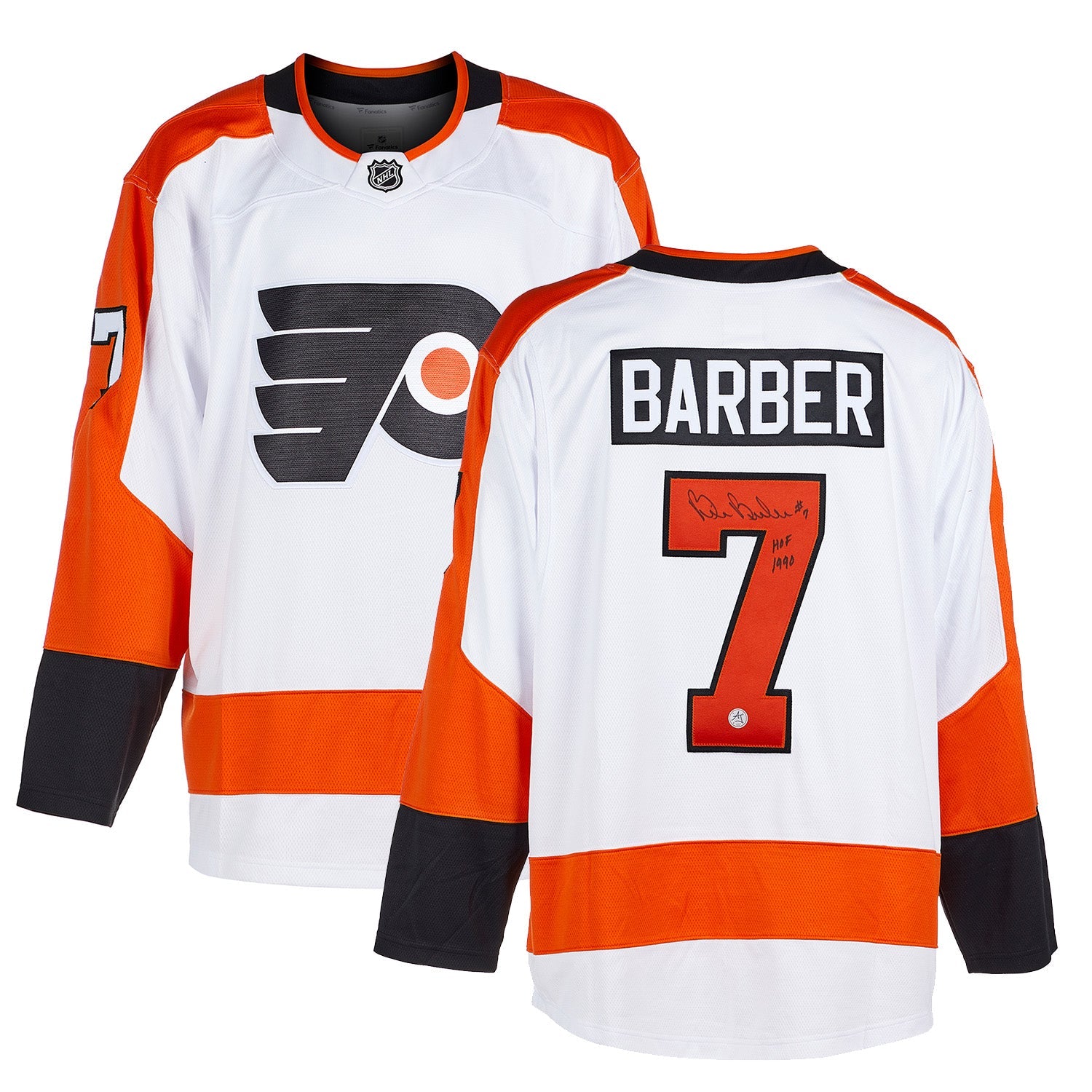 Bill Barber Signed Philadelphia Flyers White Fanatics Breakaway Jersey