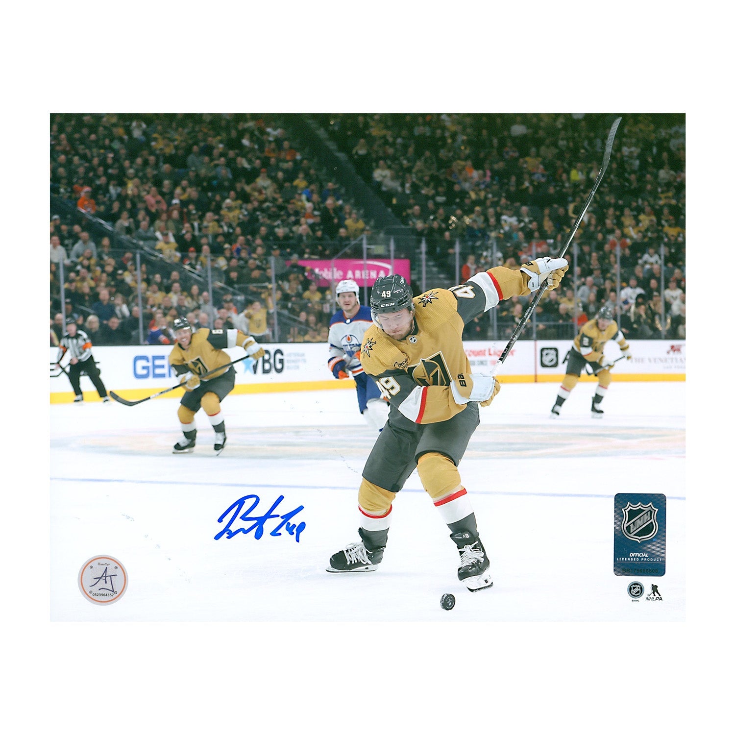 Ivan Barbashev Autographed Vegas Golden Knights Slapshot 8x10 Photo