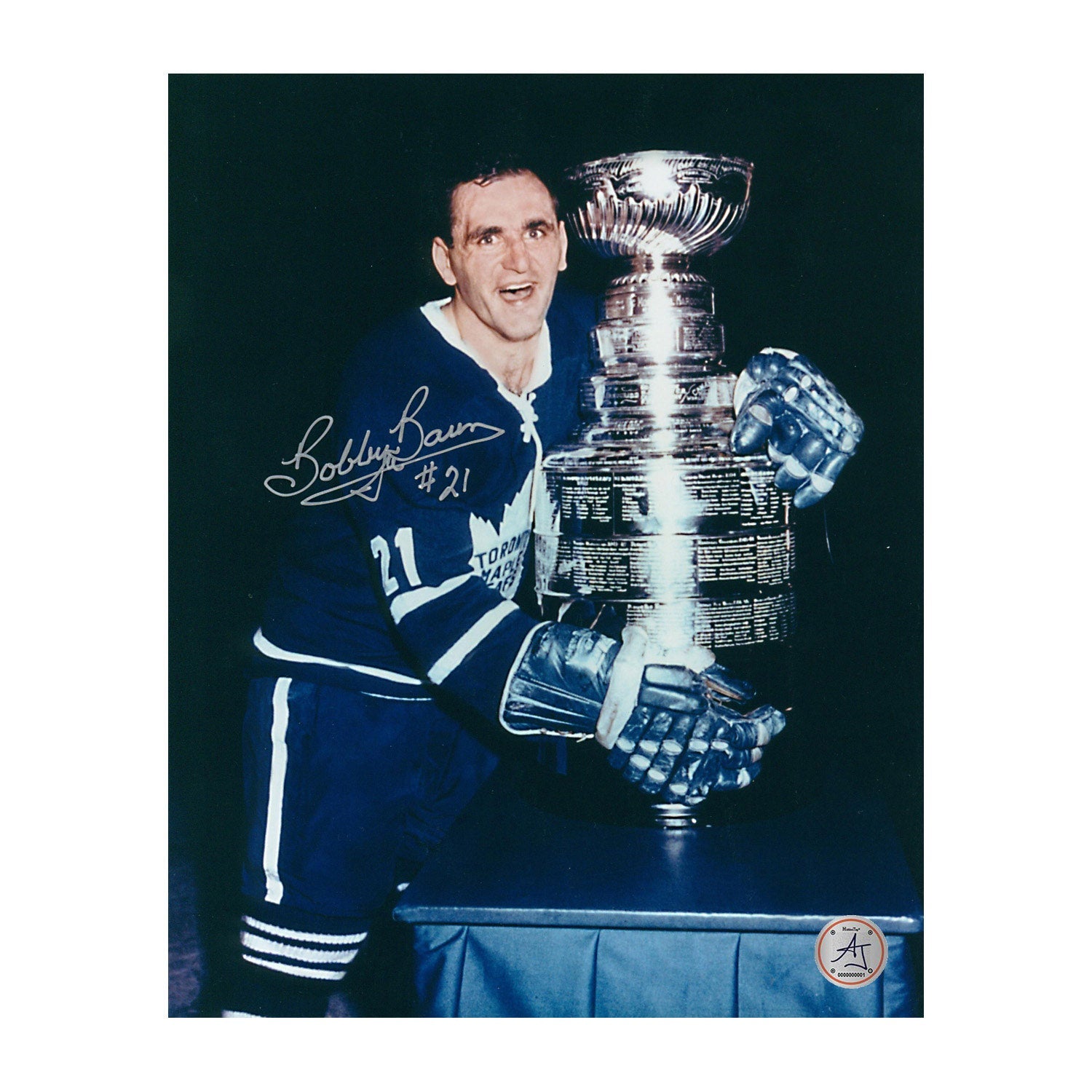 Bobby Baun Autographed Toronto Maple Leafs 8x10 Photo