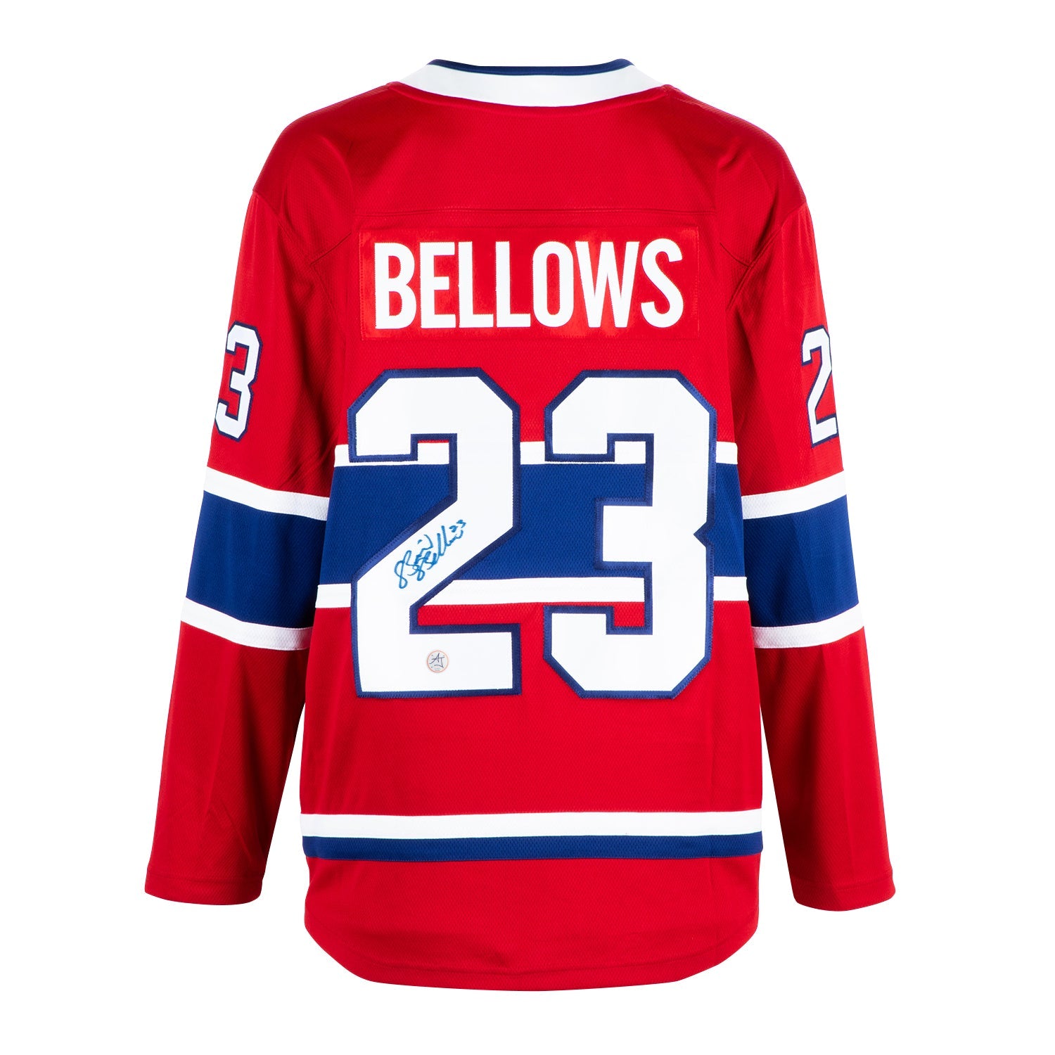 Brian Bellows Signed Montreal Canadiens Red Fanatics Breakaway Jersey