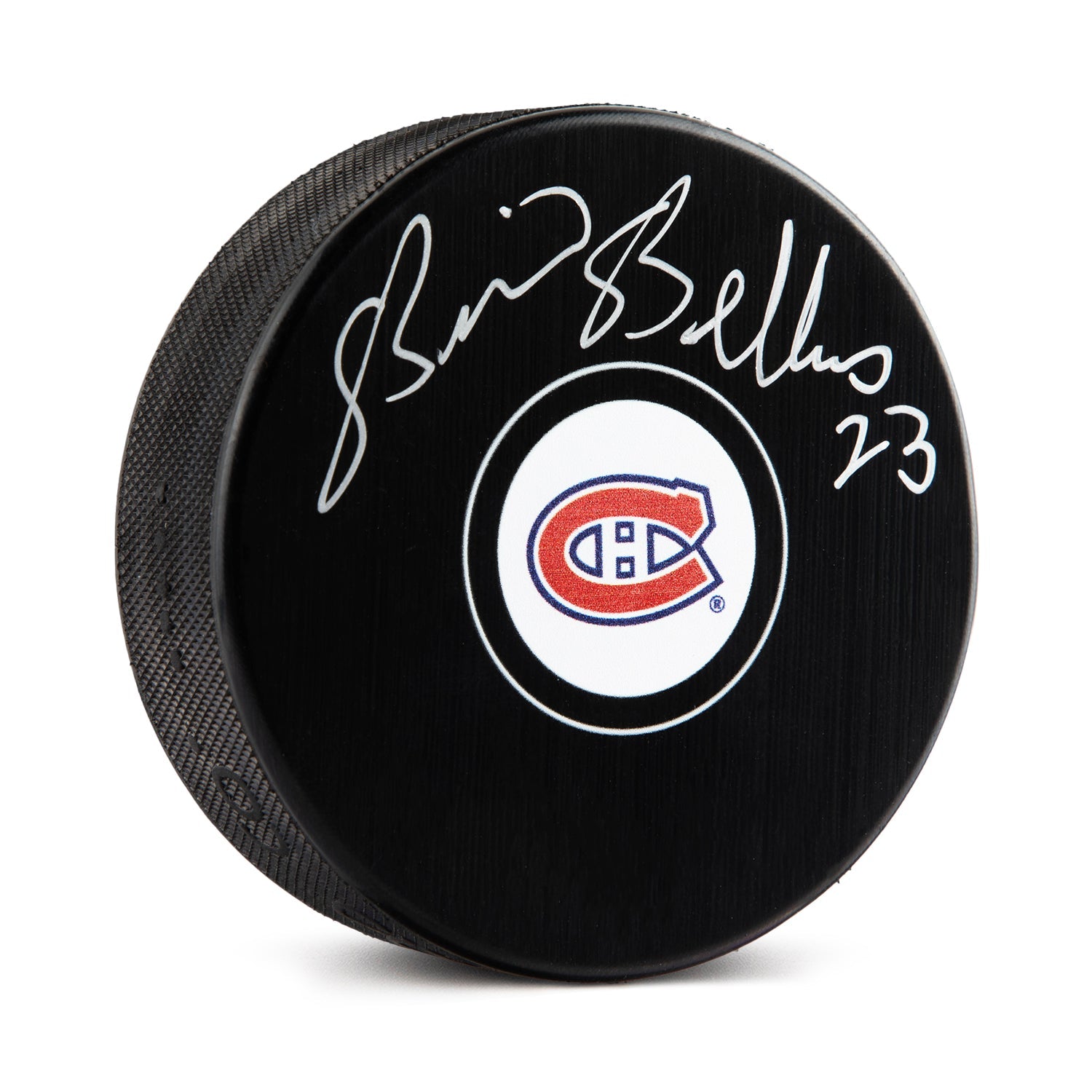 Brian Bellows Autographed Montreal Canadiens Hockey Puck
