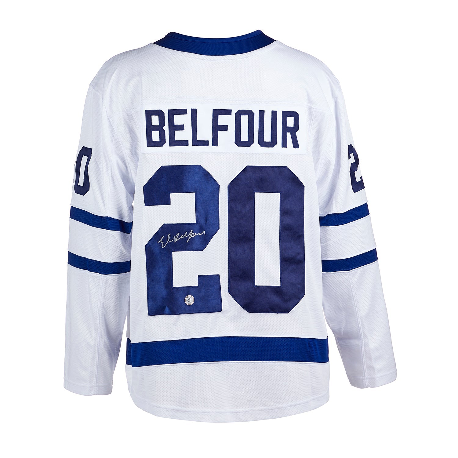 Ed Belfour Signed Toronto Maple Leafs White Fanatics Breakaway Jersey