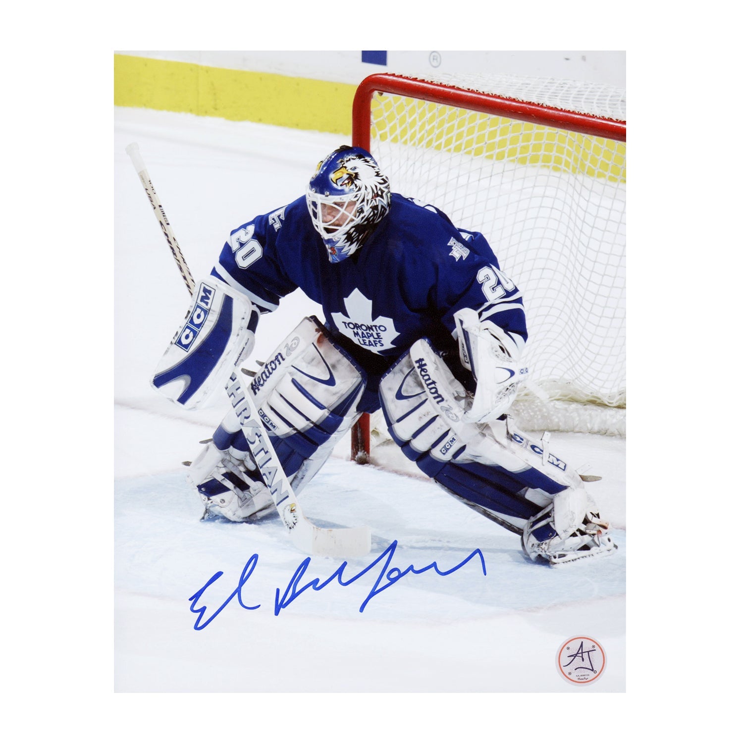 Ed Belfour Autographed Toronto Maple Leafs Goalie 8x10 Photo