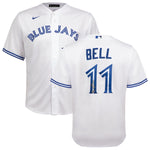 George Bell Autographed Toronto Blue Jays White Nike Jersey