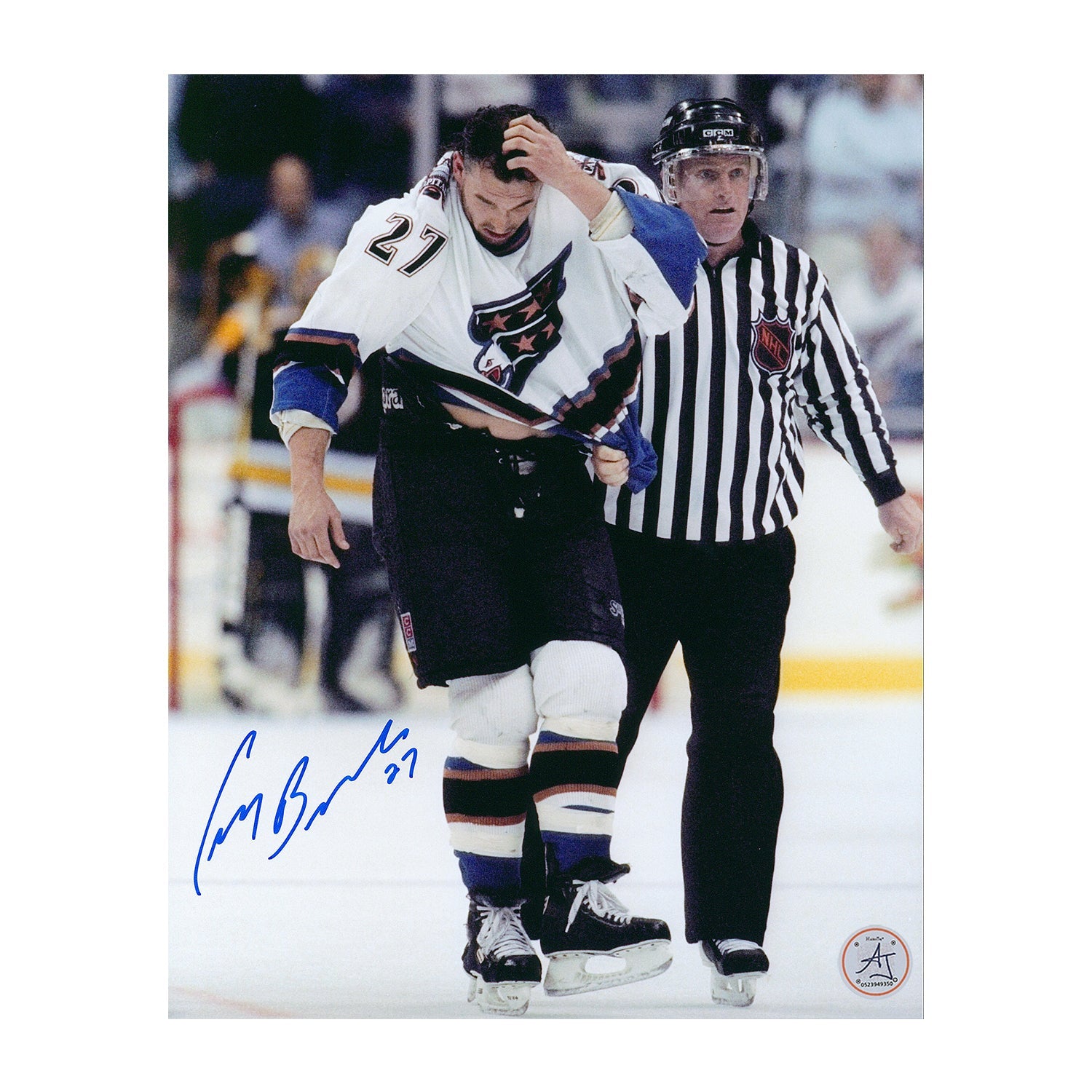 Craig Berube Autographed Washington Capitals Enforcer 8x10 Photo