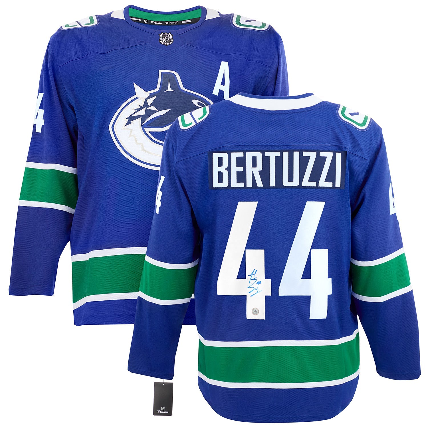 Todd Bertuzzi Autographed Vancouver Canucks Fanatics Breakaway Jersey