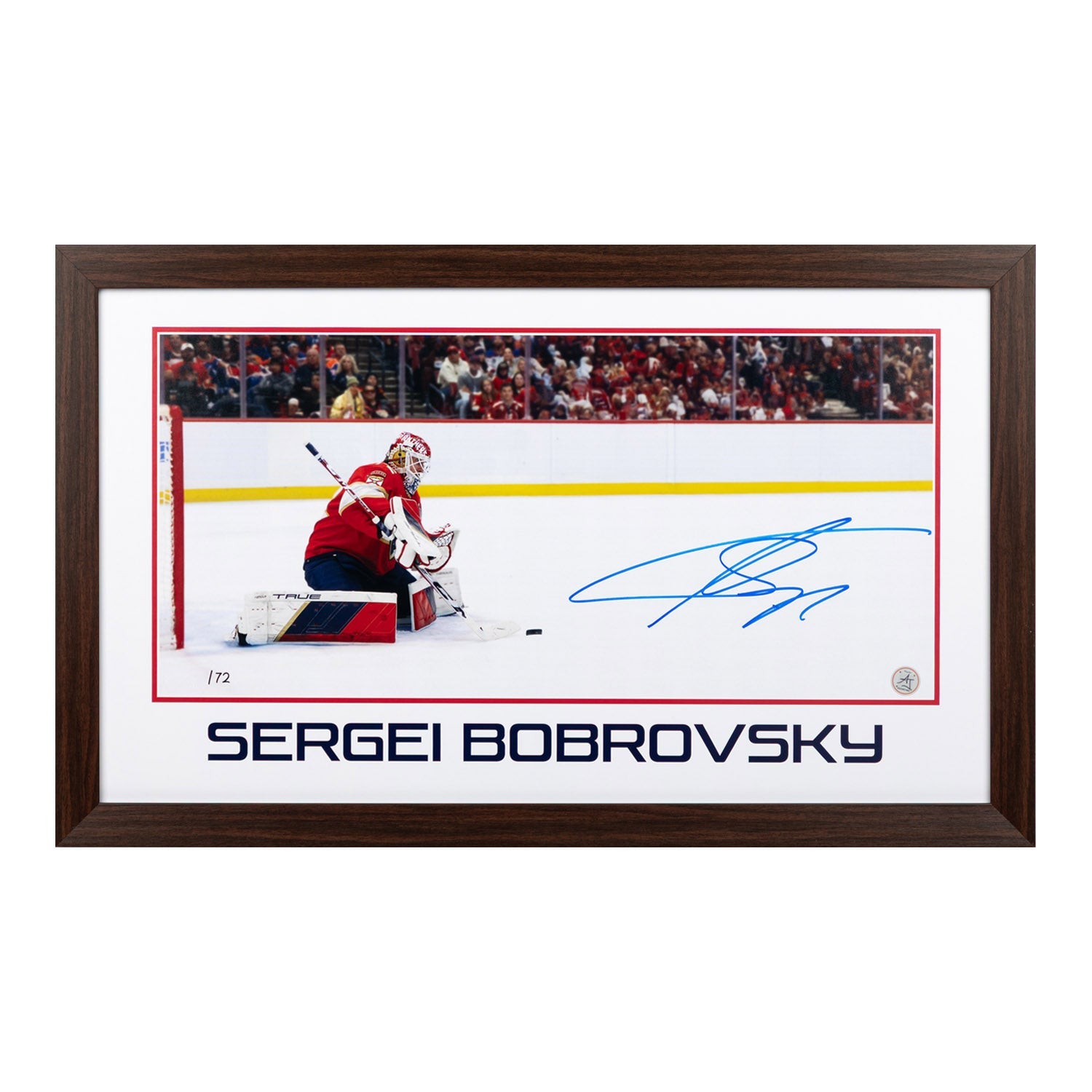 Sergei Bobrovsky Florida Panthers Prominent Signature 16x26 Frame #/72