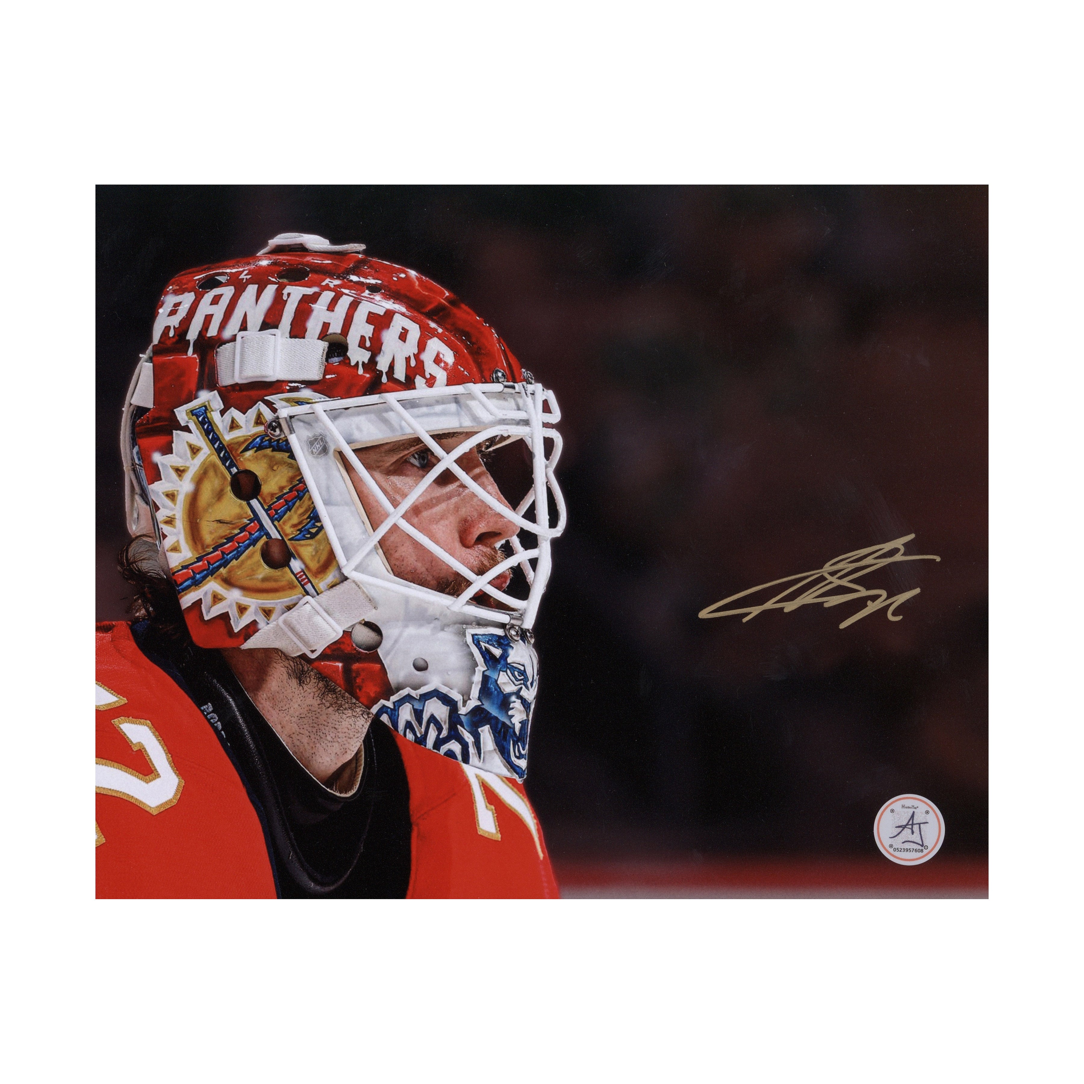 Sergei Bobrovsky Signed Florida Panthers Goalie Mask Profile 8x10 Photo