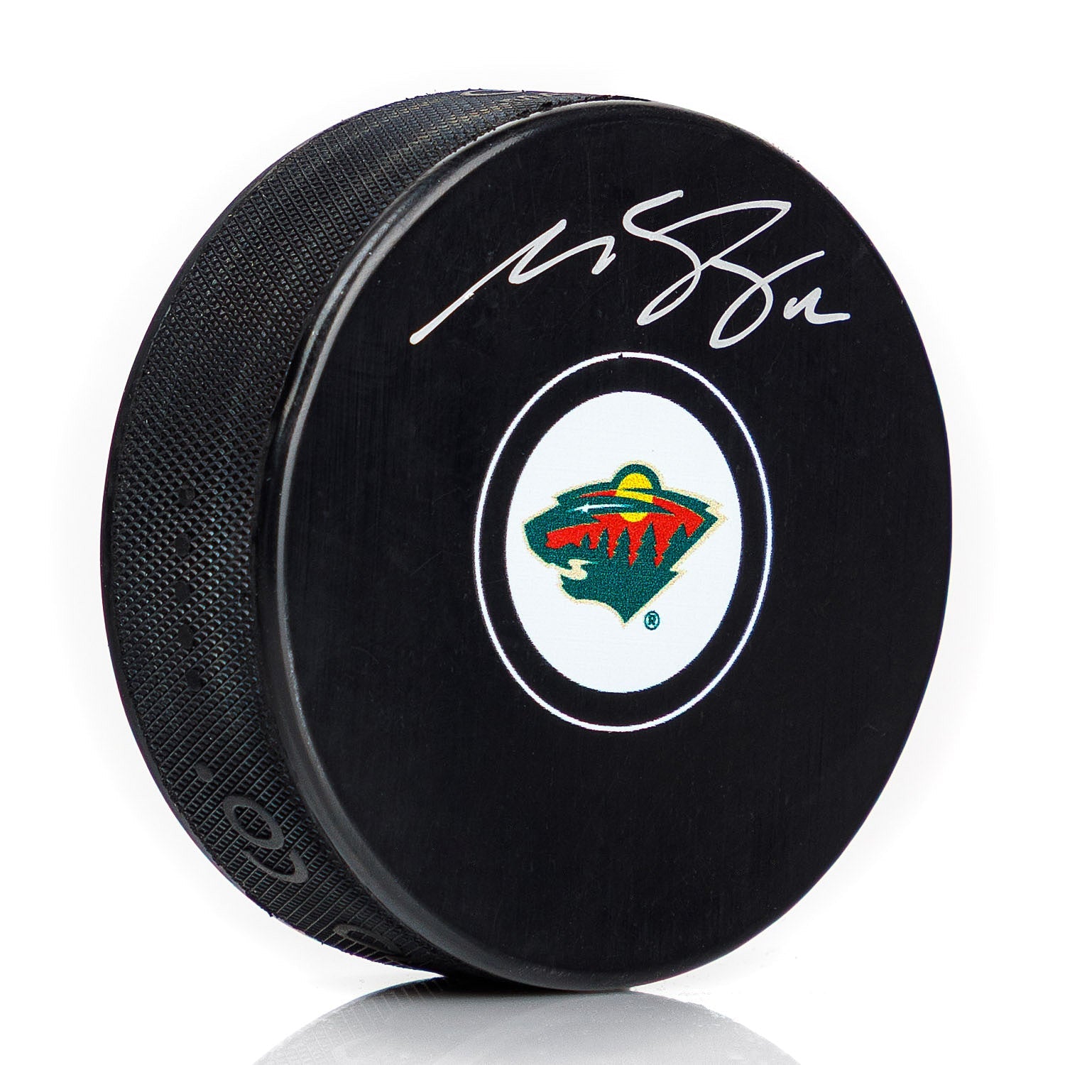 Matt Boldy Autographed Minnesota Wild Hockey Puck