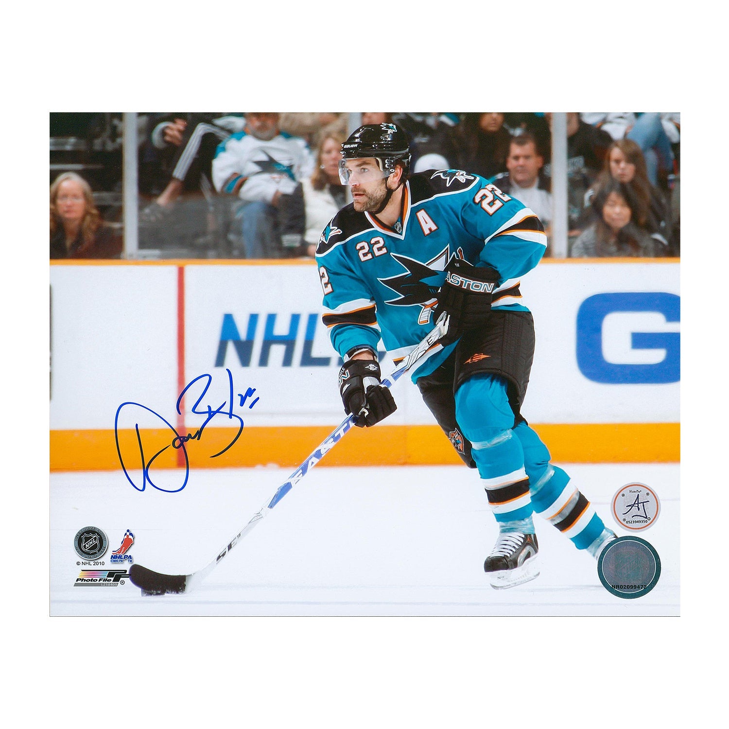 Dan Boyle Signed San Jose Sharks Hockey 8x10 Photo