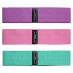 Three Levels Anti-Slip Booty Resistance Bands Set