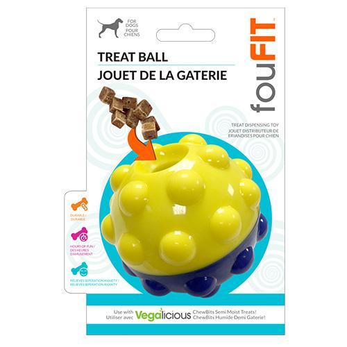Balle à friandises Bumper Treat Ball - Jouet distributeur de friandises pour chiens - 3" et 5"