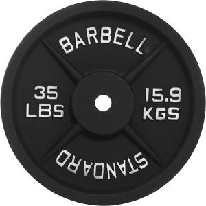 Cast Iron Weight Plates - Standard, Olympic in LBs, KGs