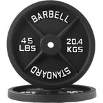 Cast Iron Weight Plates - Standard, Olympic in LBs, KGs