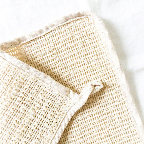 Natural Sisal Washcloth - Organic Zero Waste Plastic Free Exfoliate