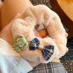 Cute Bear Furry Hair Tie