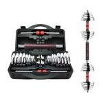 Cast Iron Adjustable Dumbbell Set with Barbell Bar Connector