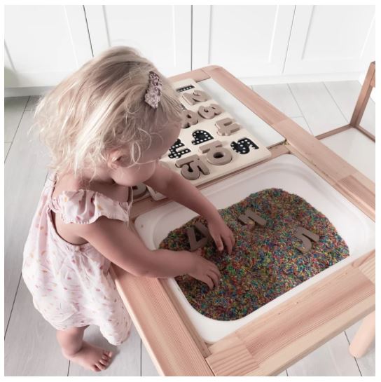 ALPHABET AND NUMBER CHALKBOARD SET -  Alphabet & Number Chalkboard Learning Set | Educational Tracing Board for Autism Support | Multi-Sensory Learning Tool