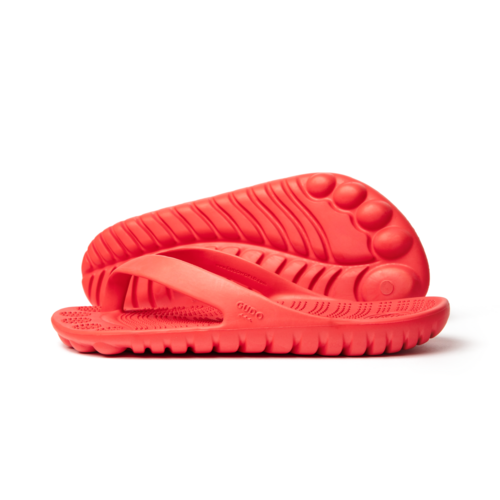 Bright Red Flip-Flops