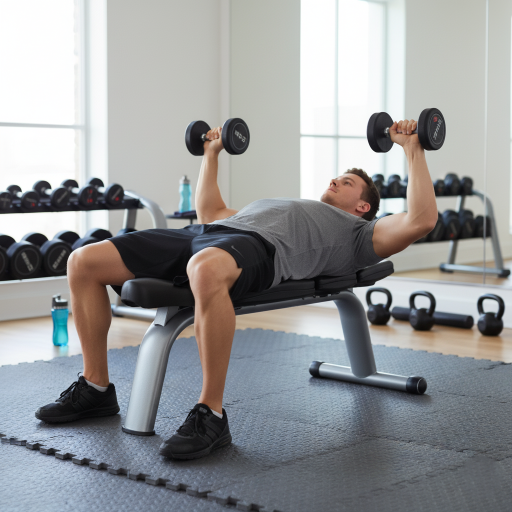 Commercial Gym Flat Bench (Matte Black)