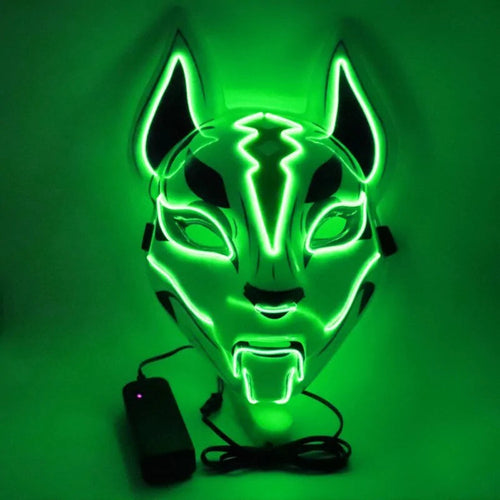 Neon LED Luminous Design, Full Face Mask with EL Wire