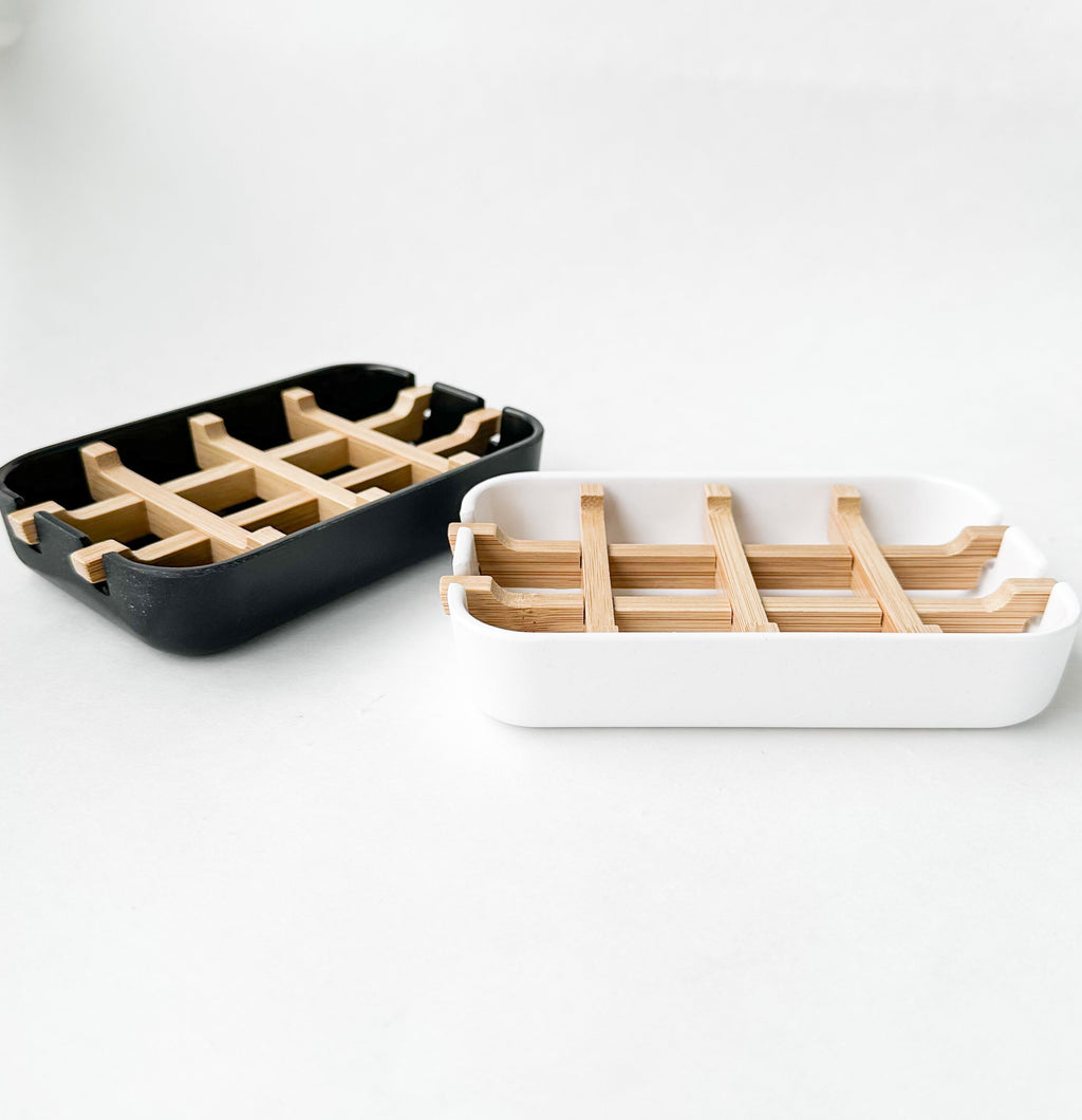 Biodegradable Bamboo & Cornstarch Soap Dish - Plastic Free Zero Waste