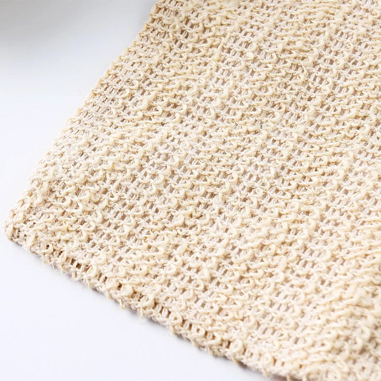 Natural Sisal Washcloth - Organic Zero Waste Plastic Free Exfoliate