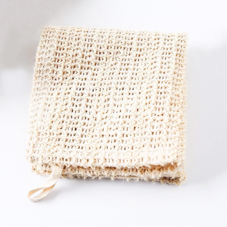 Natural Sisal Washcloth - Organic Zero Waste Plastic Free Exfoliate